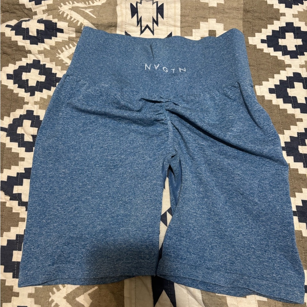 NVGTN Heather Blue Active Shorts